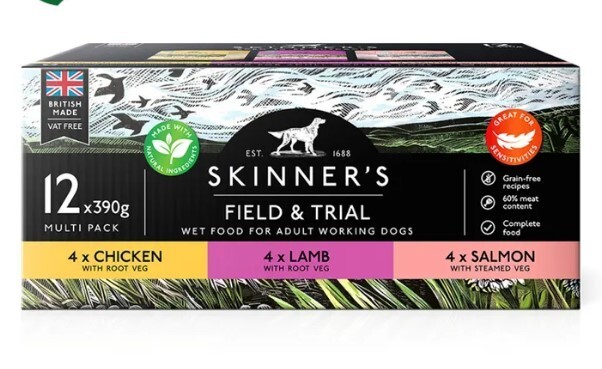 Skinner's Field & Trial Working Dog Food Variety Pack 12x390g - Image 5