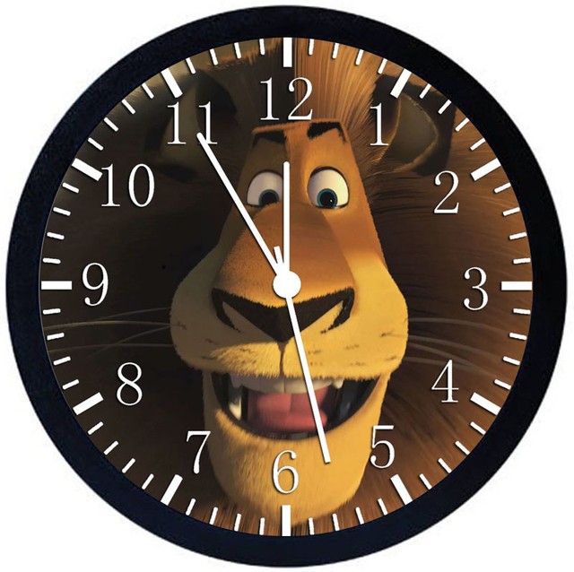 Friends Madagascar Black Frame Wall Clock Nice For Decor or Gifts W226