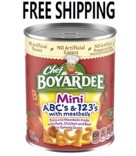 Chef Boyardee Mini-Bites ABC's & 123's with Meatballs, 15 Oz, 1 Count
