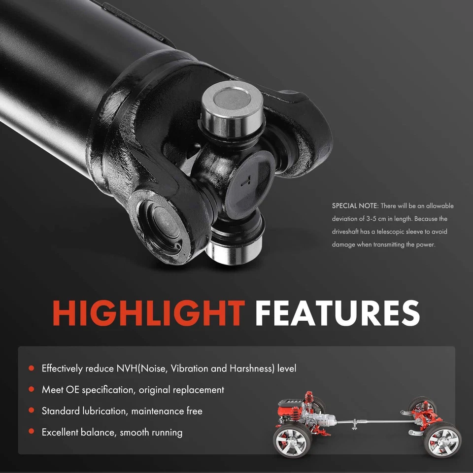 Conjunto de eje de transmisión trasero para Chevrolet K1500 Suburban GMC K1500 4x4 Foto 4 de 4