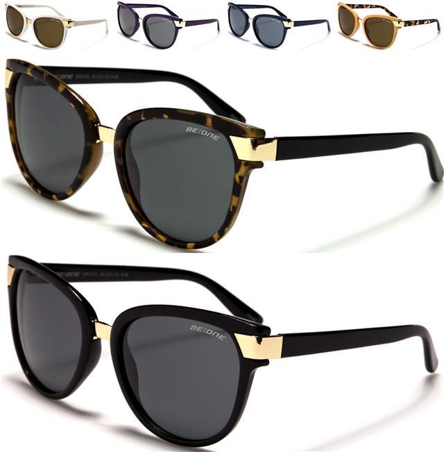 DESIGNER CAT EYE POLARIZED SUNGLASSES BIG DRIVING RETRO LADIES WOMEN'S