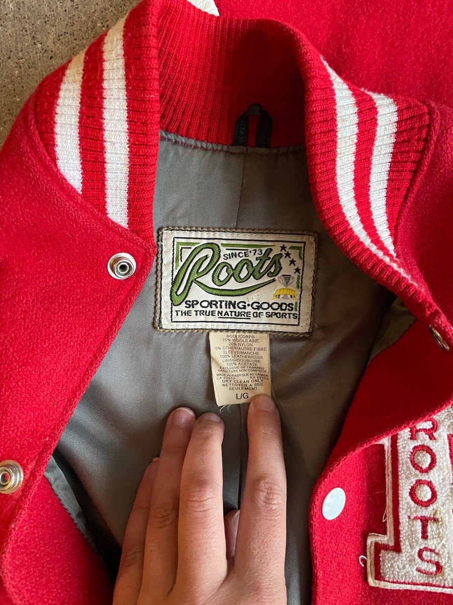 Roots Red Letterman Jacket 1997 USA Mommy & Me Jackets Roots Red Letterman Jacket 1997 USA Mommy & Me Jackets