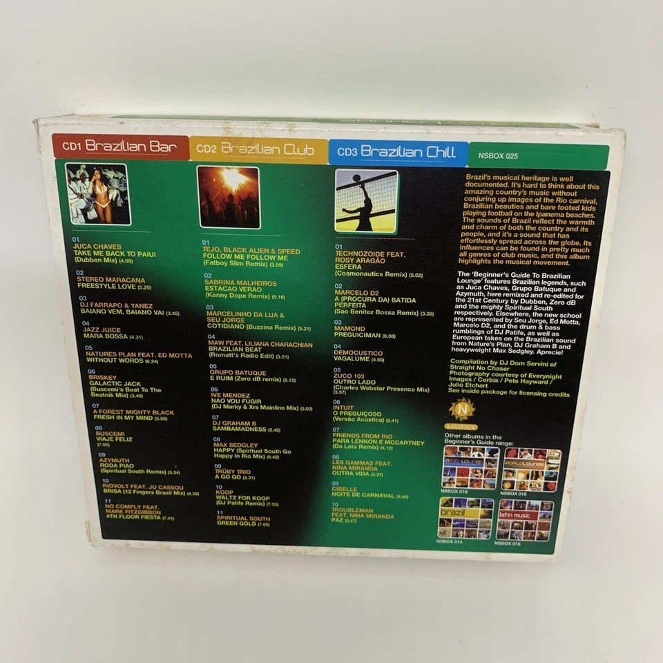BEGINNER'S GUIDE TO BRAZILIAN LOUNGE *3 Disc* CD COMPILATION Good Cond FREE POST - Image 2 of 4