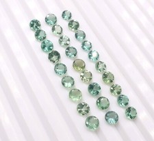 Natural Green Apatite Lot 13.50 Carat Round Shape Size 4x4 mm to 5x5 mm Gemstone