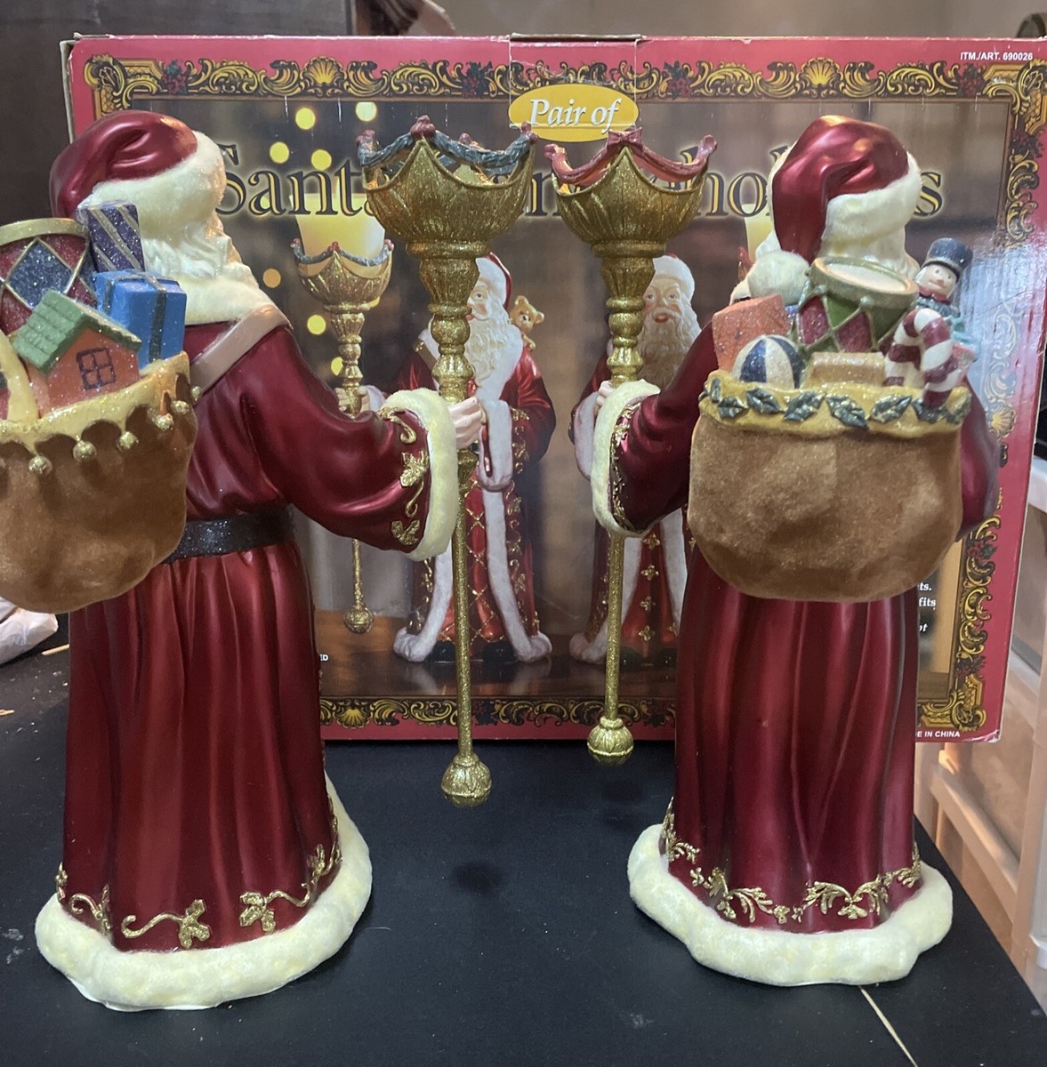 Kirkland Santa's Visit クリスマス磁器製装飾品 Kirkland porcelain