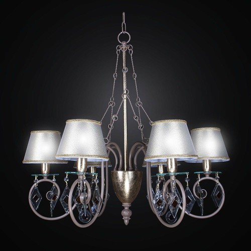 Luminaire fer forgé blanc 3 branches (achat 80 EUROS ,tbe) - Ameublement