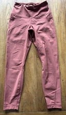 90 degree by Reflex Women's High Waisted Leggings Size Small Earthen Red Clay