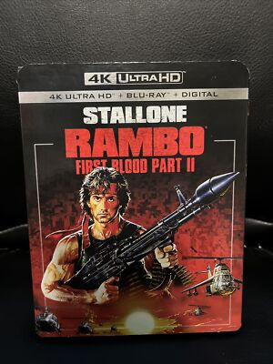 Rambo: First Blood Part II (Ultra HD, 1985) uhd 4k slipcover digital NEW
