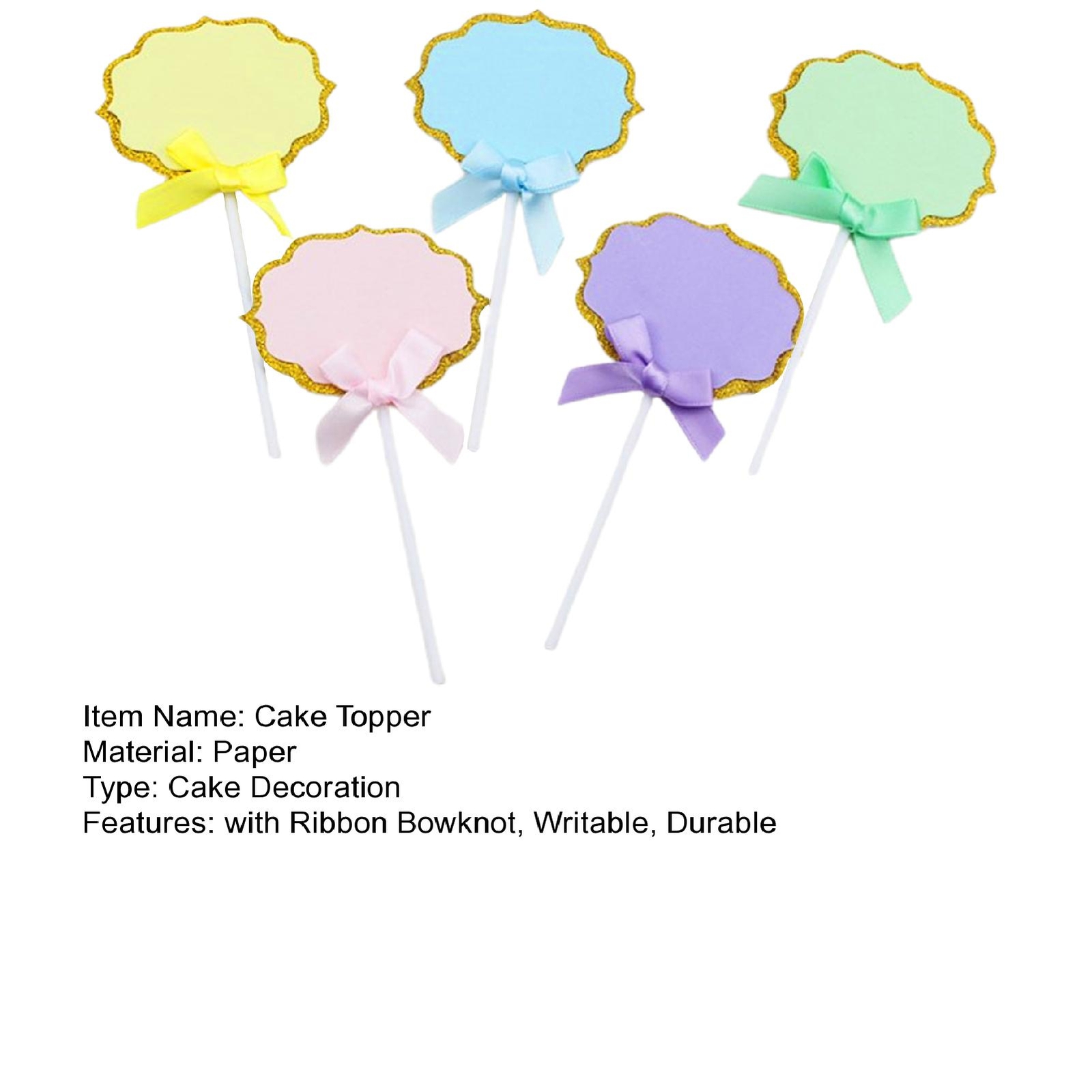 Cupcake Topper Party Cake Topper Cake Decoration Kit with Labels for ...