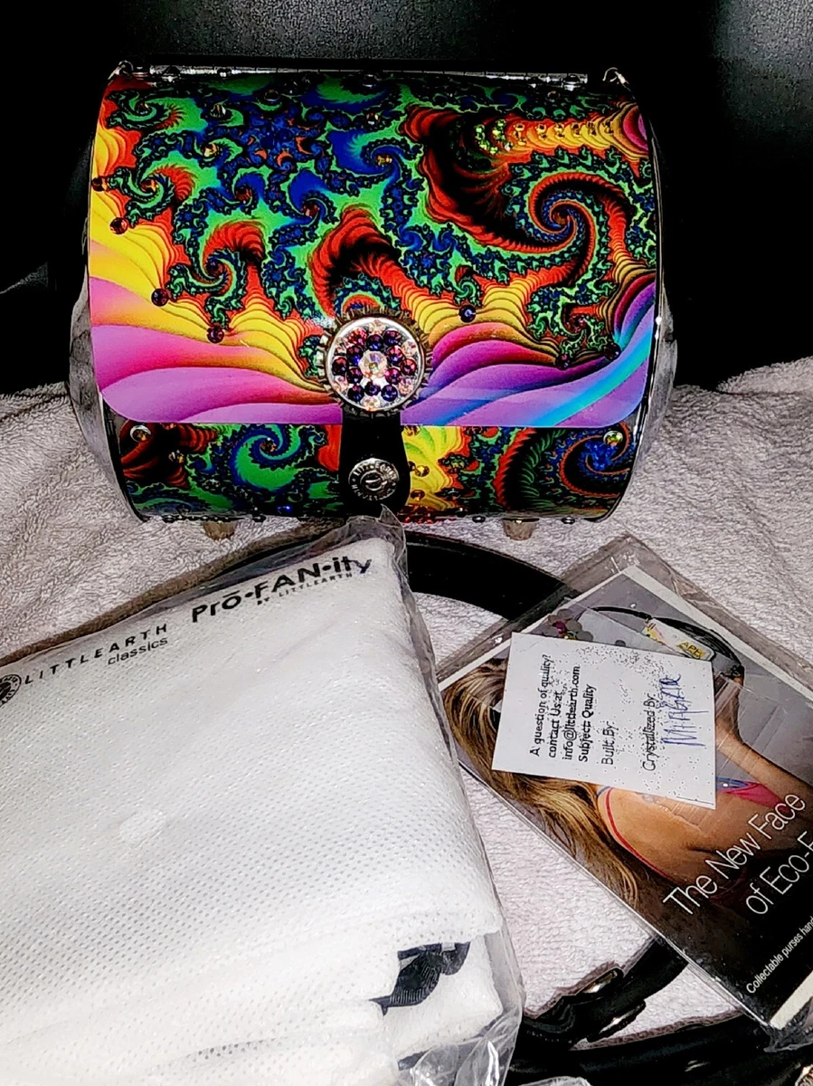 LITTLEARTH METAL RHINESTONE PURSE SUPER COLORFUL AND VERY FUNKY