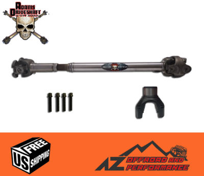 Adams Driveshaft Front Extreme Duty 1350 Driveshaft Solid For Jeep