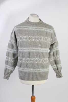 90er Retro Pullover Pulli Rundhals Conte Of Florence Multi M-IL1774