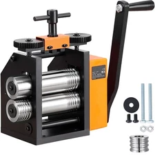 75mm Rolling Mill 2.95" Jewelry Rolling Mill Machine 1: 2 Gear Ratio
