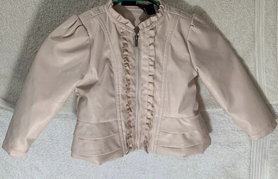 calvin klein pink leather jacket