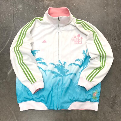 VTG 00s Adidas Miami Heat Home Cooked American Riviera NBA Track 
