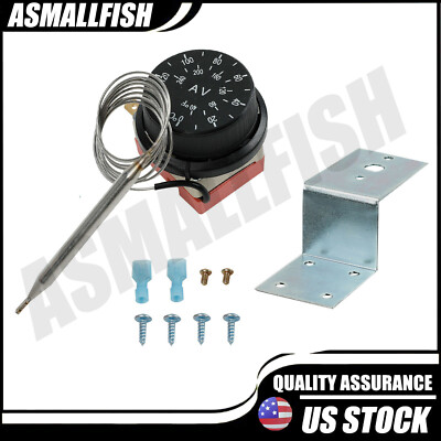 Adjustable Electric Fan Thermostat Switch Radiator Temperature Control Probe Kit