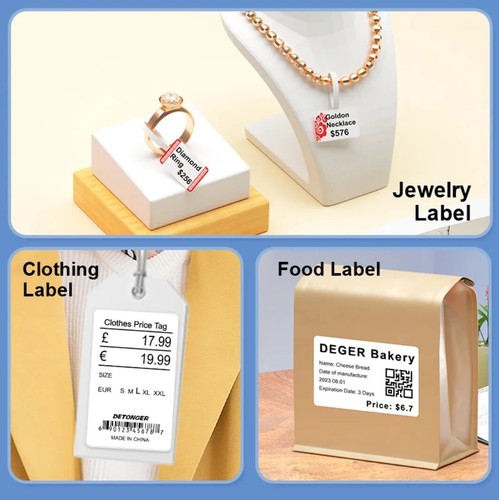 Label Printer Mini Thermal Self-Adhesive Sticker Printer Mobile Pocket Tag Price - Picture 17 of 24