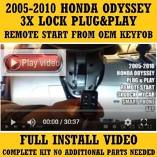 Plug & Play Remote Start 2005-2010 Honda ODYSSEY 3X LOCK