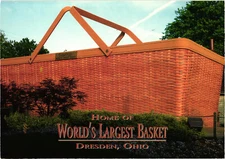 Home of the World's Largest Basket Dresden, OH Postcard Unposted