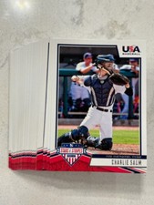  Lot (50) CHARLIE SAUM Stanford 2019 Panini Stars & Stripes USA Baseball cards