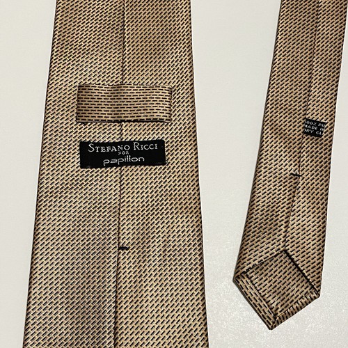 STEFANO RICCI Herren Krawatte Kupfer Orange Schwarz 59L 4W NEUWERTIG! Italien Neu ohne Etikett Einzelhandel - 285 $ - Bild 4 von 12