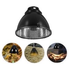 Heat Lamp Reflector Shade Reptile Dome Light Cover Aluminum Anti-