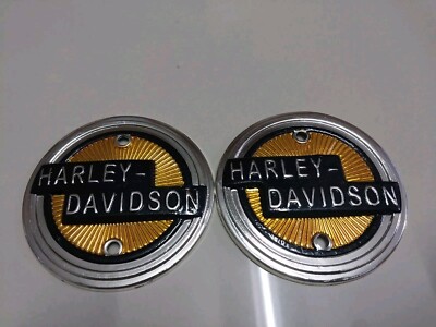 Gas Tank Emblem Badge Fit For Harley Davidson 1958 Pair 2 Gas Tank Emblem Badge Fit For Harley Davidson 1958 Pair 2