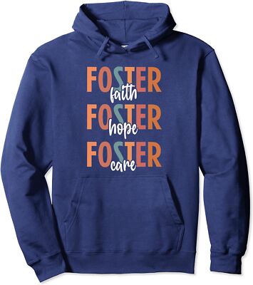 Foster Care Love Foster Hope Foster Care Parent Unisex Hooded Sweatshirt