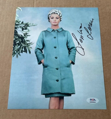 SOPHIA LOREN SIGNED SEXY 8X10 PHOTO PSA/DNA CERTIFIED #66 | eBay