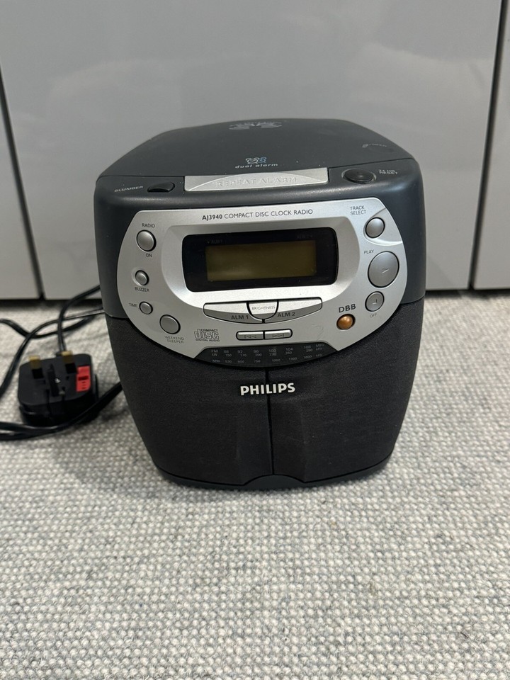 philips AJ3940 compact disc Clock Radio player eBay