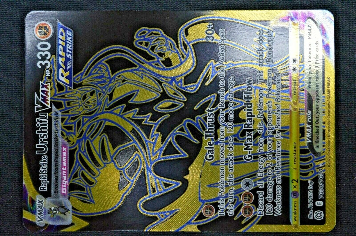 2022 POKEMON BRILLIANT STARS RAPID STRIKE URSHIFU VMAX TG30