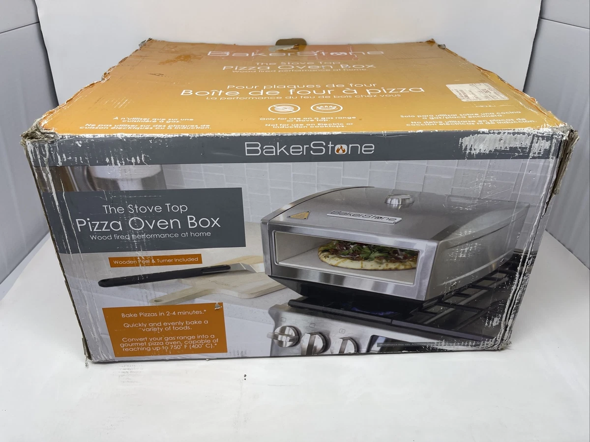 BakerStone Pizza Box GAS STOVE TOP OVEN Stainless Steel NEW