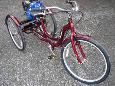 gas powered 3 wheel bicycle