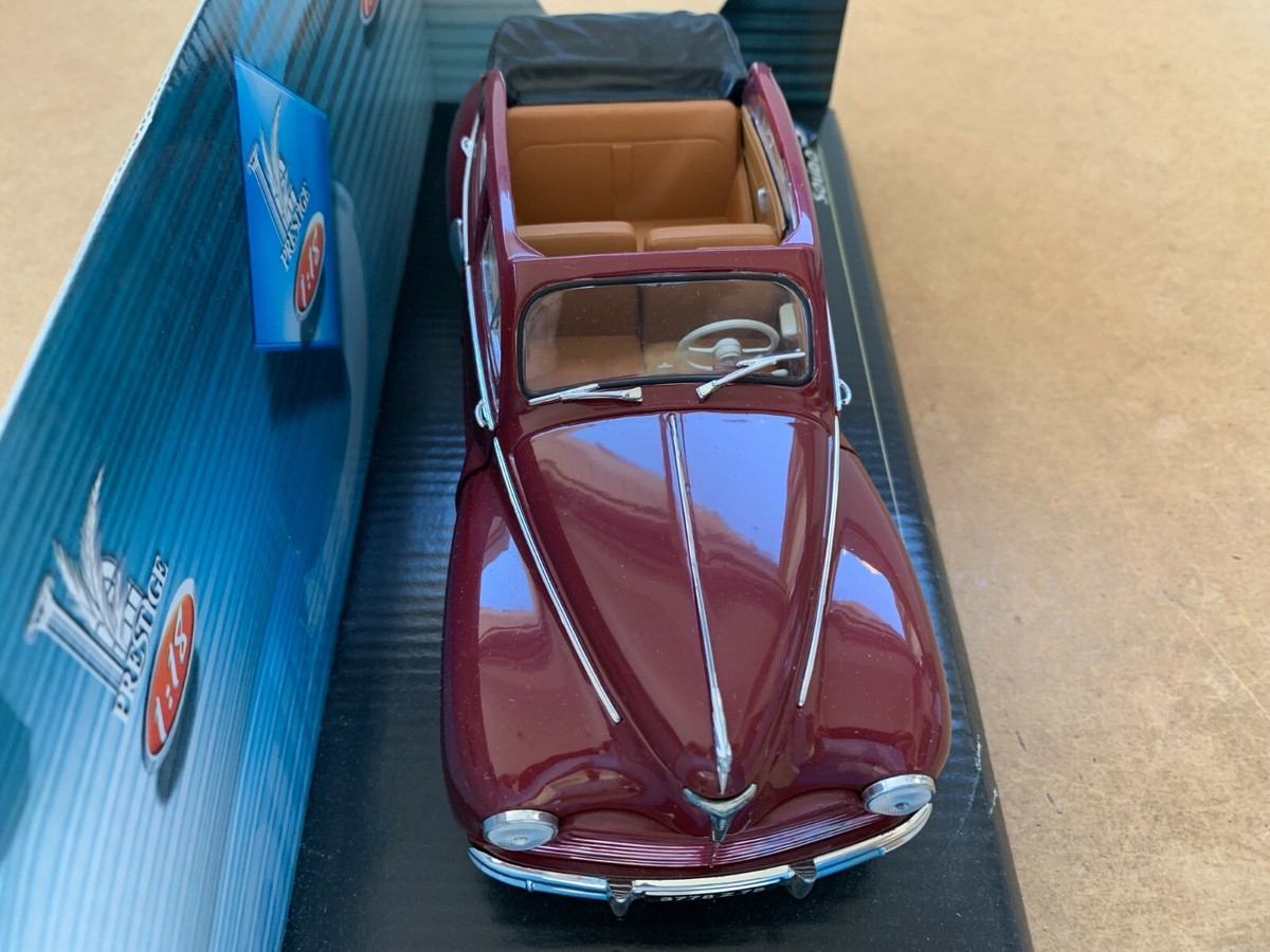 SOLIDO 1/18 PEUGEOT 203 CABRIOLET CRÈME 1954 BON ETAT SANS