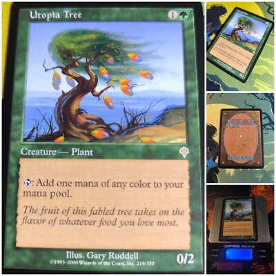 MTG Utopia Tree     Nm Invasion 2000 Magic The Gathering Og Green Mana Card
