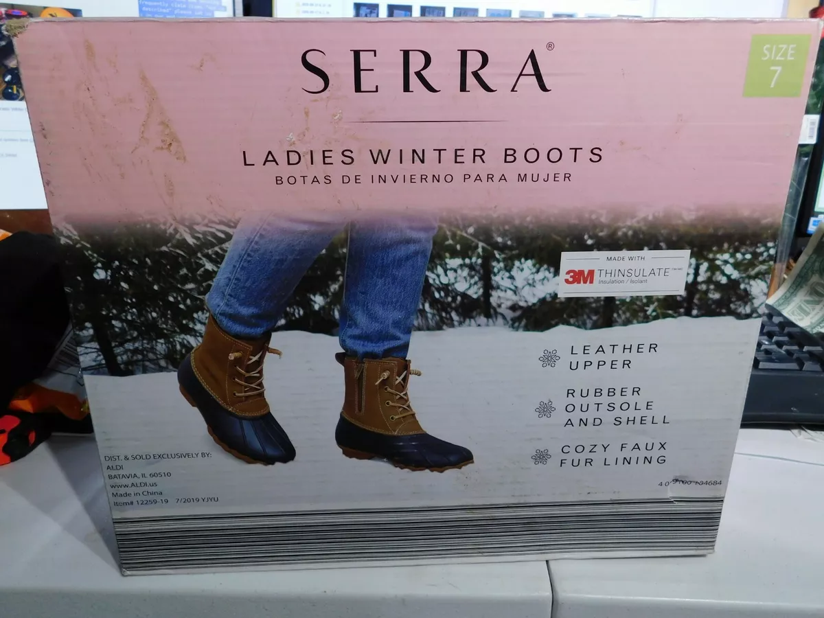 LADIES 3M THINSULATE WINTER BOOTS 7 BY SERRA | eBay