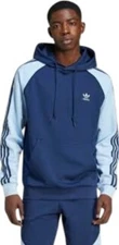 Adidas Men's Colorblocked SST Pullover Hoodie Blue Size Medium NEW WITH TAGS!