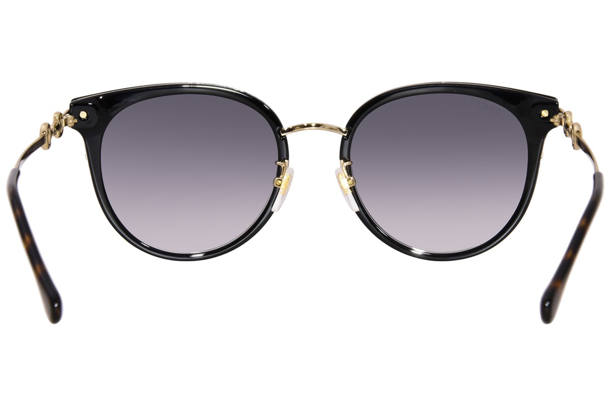 Gucci GG1015SK 001 Sunglasses Women's Black/Gold/Grey