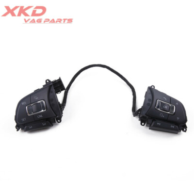 Black Chrome Steering Wheel Multi-function Button For VW Tiguan 5NA959442