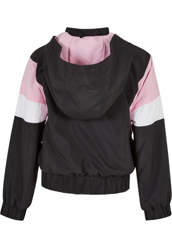 Urban Classics Kids Girls Light 3-Tone Pull Over Jacket Hood Sports New - Bild 3 von 13