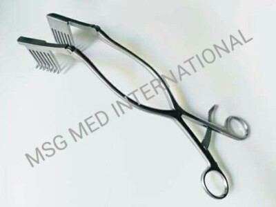 Orthopedic Backman-Adson Retractors 33cm Blunt Prongs 4x5 Stainless Steel