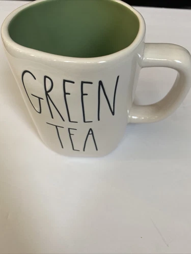 Rae Dunn Green Tea, coffee mug, cup, artisan collection by Magenta