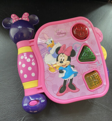 Disney • Girls Pink Minnie Daisy Electronic Music Light Up Toy Baby Toddler  Book