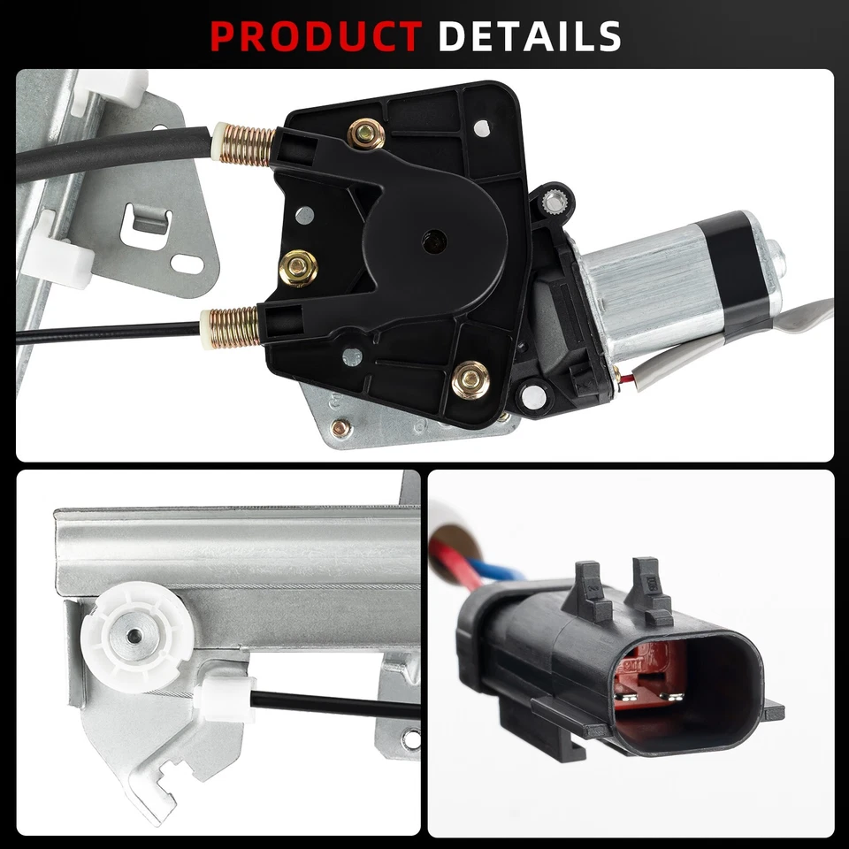 1 Pair Window Regulator W/Motor Assembly Fit Dodge Durango Dakota 1998-2004 - Image 2 of 4