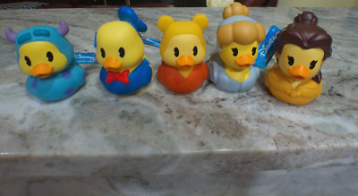 Disney Rubber Ducks Set of Five (5)  NWT Collectible Or For Jeep Ducking Or Bath