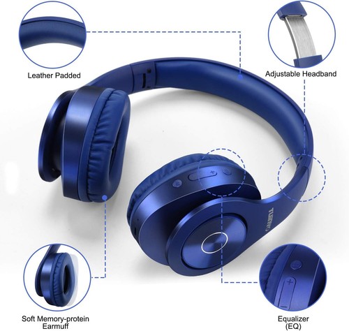 Bluetooth Headphones Wireless Over Ear Stereo Wireless Headset 40H Playtime BASE - Afbeelding 27 van 61