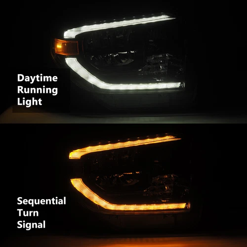 TRD PRO STYLE FULL LED HEADLIGHTS FOR 14-21 TOYOTA TUNDRA CHROME HEADLAMP RH &LH - Bild 11 von 13