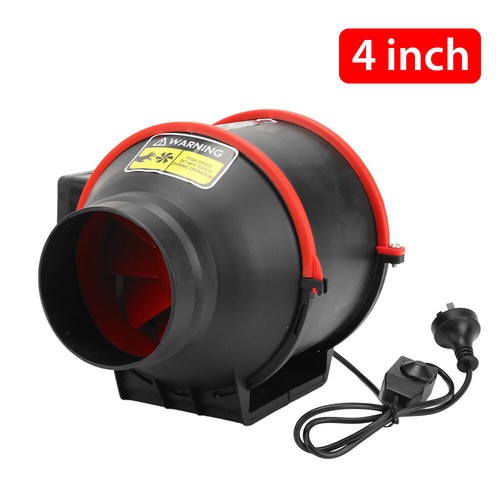 Durable 4" 6" 8" Silent Inline Fan for Industrial Duct Hydroponic Exhaust Vent - Picture 13 of 15