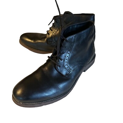 Nunn Bush black tie leather boots size 9.5 W | eBay display picture 1