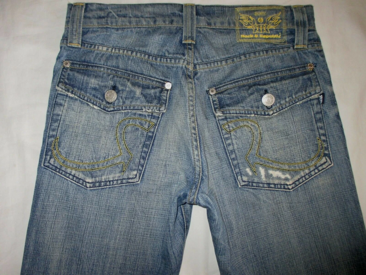 Rock &amp; Republic Bootcut Jean Men Sz x 30 Flap USA Made | eBay